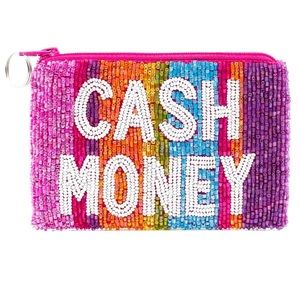 💸 Cash Money Beaded Zipper Wallet